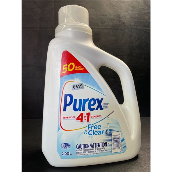 1 Purex Free & Clear Liquid Laundry Detergent for Sensitive Skin - 2.03L - New