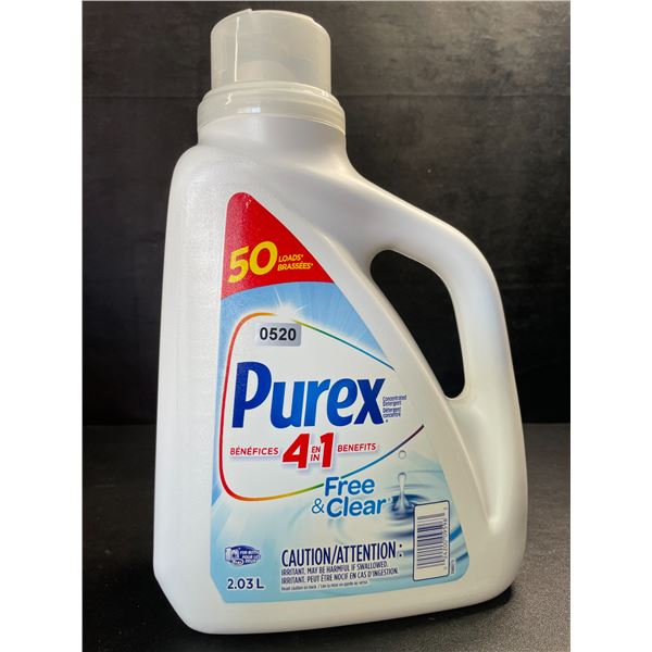 1 Purex Free & Clear Liquid Laundry Detergent for Sensitive Skin - 2.03L - New