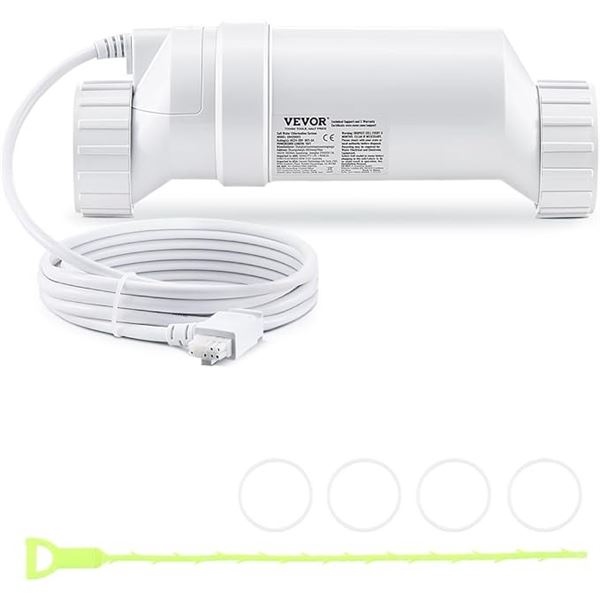1 VEVOR High-Efficiency Salt Water Chlorination System/Pool Chlorination Cell (W3T-Cell-3) - NEW