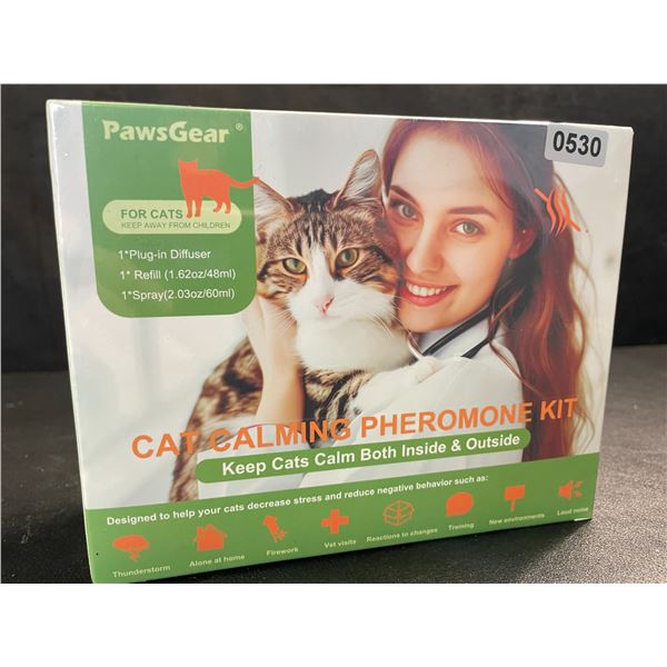 1 PawsGear Cat Calming Pheromone Plug-In Diffuser Kit; Reduces Stress/Anxiety in Cats - New Sealed