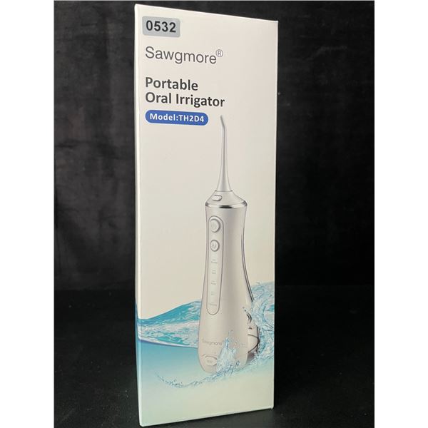 1 Portable Oral Irrigator/Cordless Water Flosser Kit for Cleaning Teeth (Model: TH2D4) - Brand New