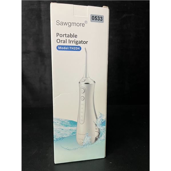 1 Portable Oral Irrigator/Cordless Water Flosser Kit for Cleaning Teeth (Model: TH2D4) - Brand New