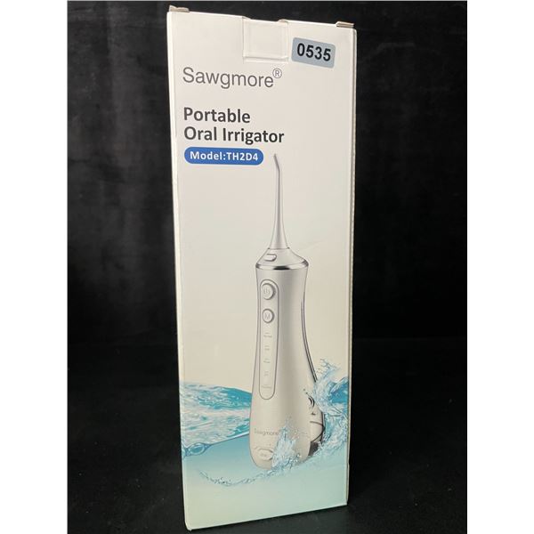 1 Portable Oral Irrigator/Cordless Water Flosser Kit for Cleaning Teeth (Model: TH2D4) - Brand New