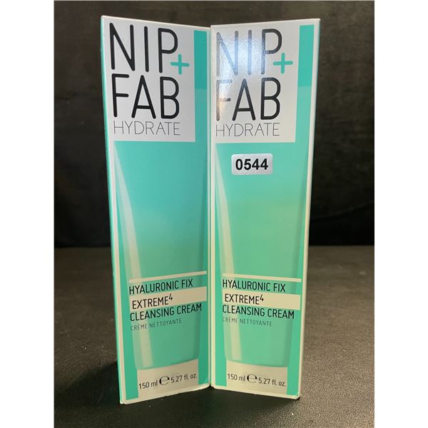 2 Nip+Fab Hydrae Hyaluronic Fix Extreme4 Cleansing Creams - 150ml Each - New