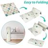 Image 3 : 1 Flagav Folding Baby Play Mat/Reversible Foam Waterproof Play Mat - Large Size (79 x 71")  - New