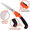 Image 2 : 2 Folding Hand Saws/Pruning Saw for Trimming/Gardening - Rugged 7" Blade/Ergonomic Handle - New