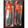Image 3 : 2 Folding Hand Saws/Pruning Saw for Trimming/Gardening - Rugged 7" Blade/Ergonomic Handle - New
