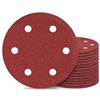 Image 1 : 15-Pack of 9inch 6 Hole Sanding Discs - 120 Grit Sanding Discs - New