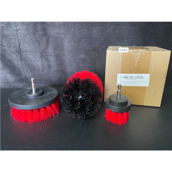 3PC Cleaning Brush Attachments for Electric Drills - New
