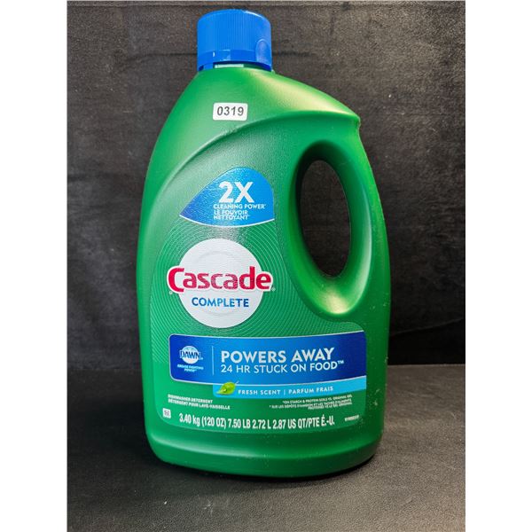 1 Large Jug of Cascade Complete Dishwasher Detergent - Fresh Scent w/ Dawn - 3.40kg - New