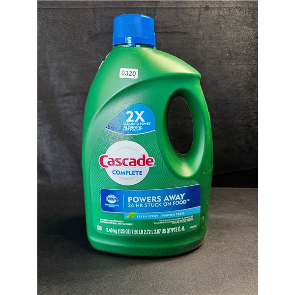 1 Large Jug of Cascade Complete Dishwasher Detergent - Fresh Scent w/ Dawn - 3.40kg - New