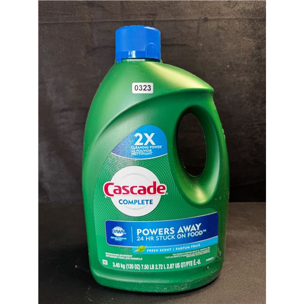 1 Large Jug of Cascade Complete Dishwasher Detergent - Fresh Scent w/ Dawn - 3.40kg - New