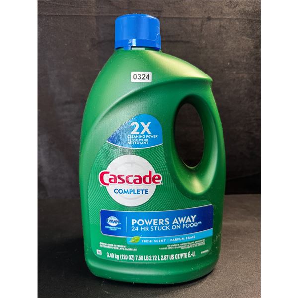 1 Large Jug of Cascade Complete Dishwasher Detergent - Fresh Scent w/ Dawn - 3.40kg - New