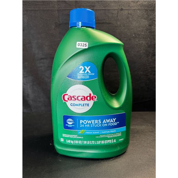 1 Large Jug of Cascade Complete Dishwasher Detergent - Fresh Scent w/ Dawn - 3.40kg - New