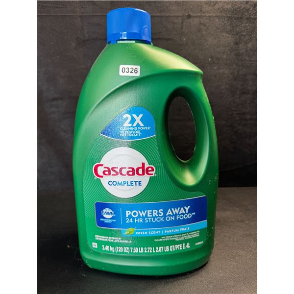 1 Large Jug of Cascade Complete Dishwasher Detergent - Fresh Scent w/ Dawn - 3.40kg - New