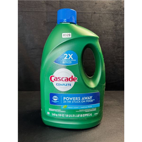 1 Large Jug of Cascade Complete Dishwasher Detergent - Fresh Scent w/ Dawn - 3.40kg - New