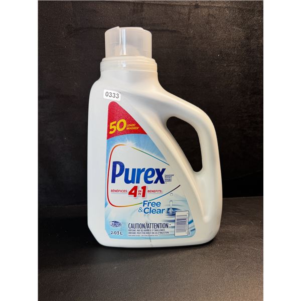 1 Purex Free & Clear Liquid Laundry Detergent for Sensitive Skin - 2.03L - New
