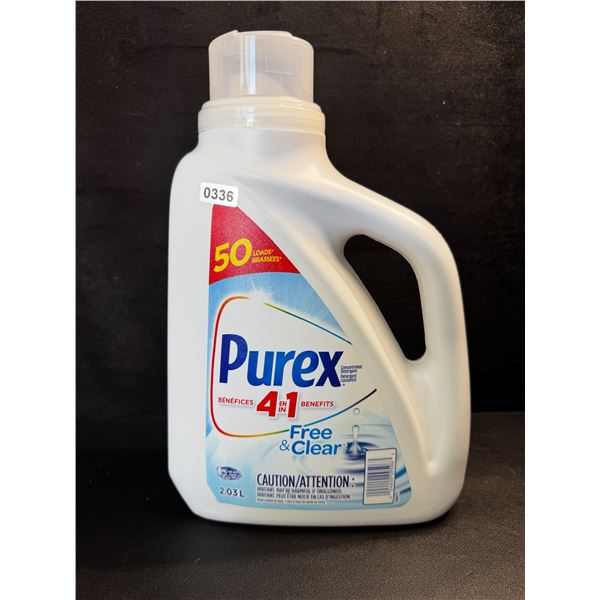 1 Purex Free & Clear Liquid Laundry Detergent for Sensitive Skin - 2.03L - New