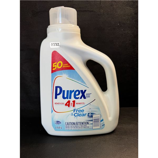 1 Purex Free & Clear Liquid Laundry Detergent for Sensitive Skin - 2.03L - New