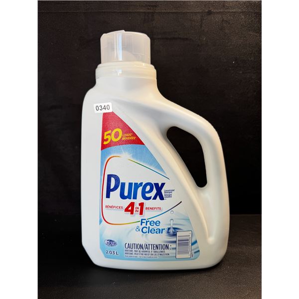 1 Purex Free & Clear Liquid Laundry Detergent for Sensitive Skin - 2.03L - New