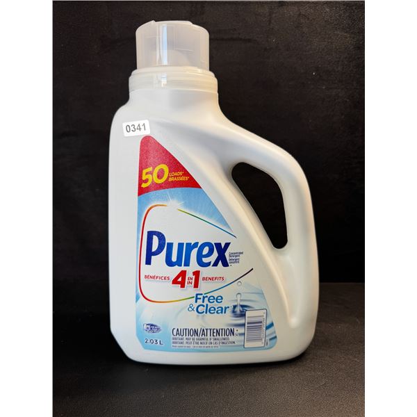 1 Purex Free & Clear Liquid Laundry Detergent for Sensitive Skin - 2.03L - New