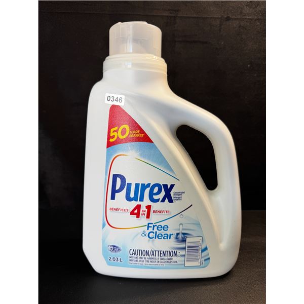 1 Purex Free & Clear Liquid Laundry Detergent for Sensitive Skin - 2.03L - New