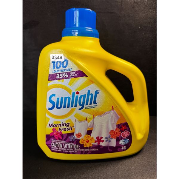 1 Large 4.0L Jug of Sunlight Morning Fresh Laundry Detergent 100 Loads - New