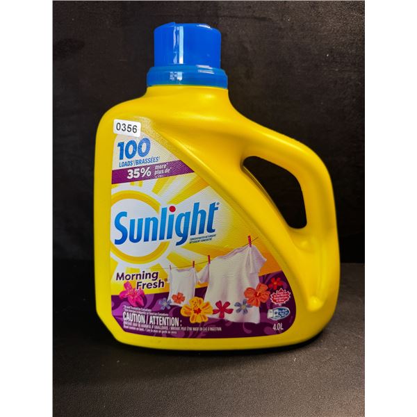 1 Large 4.0L Jug of Sunlight Morning Fresh Laundry Detergent 100 Loads - New