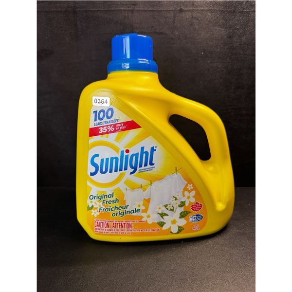 1 Large 4.0L Jug of Sunlight Original Fresh Laundry Detergent 100 Loads - New