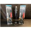 Image 1 : 2 Professional Cordless Milk Frothers With Standing Base - New