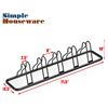 Image 3 : 1 SimpleHouseware 5 Bicycle Floor Parking Adjustable Storage Stand - Silver - New