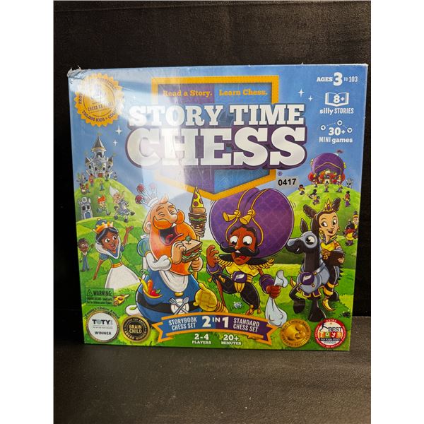 1 Story Time Chess 2 in 1 Game Set for Youth and Adults - Game of The Year - New