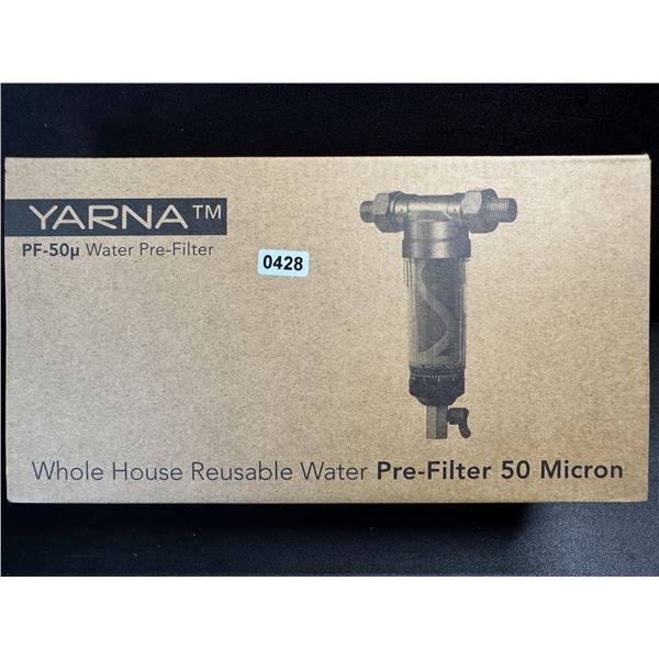 1 Yarna PF-50 Reusable Water Pre Filter for Whole House - New