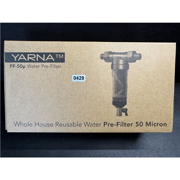1 Yarna PF-50 Reusable Water Pre Filter for Whole House - New