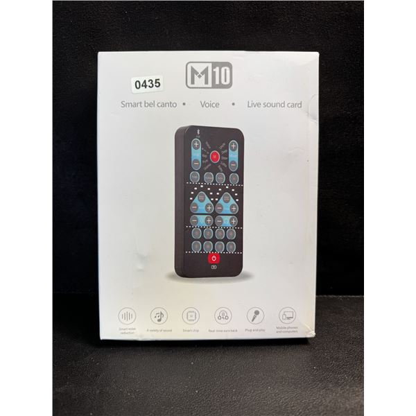 1 M10 Smart Phone and PC Live Sound Card - New