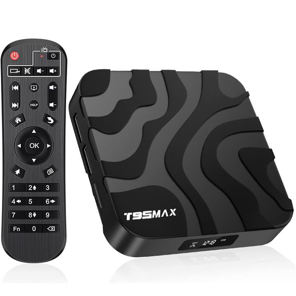 1 T95 4K 60FPS Max Android TV Streaming Box with Bluetooth and HDR10 - New