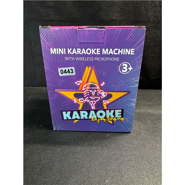 1 Mini Wireless Karaoke Machines with 2 Microphones - New