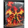Image 2 : 1 Leather Pokemon Premium Card Binder; Charizard/Squirtle Design - Holds 400 Cards - New