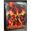 Image 2 : 1 Leather Pokemon Premium Card Binder; Charizard/Squirtle Design - Holds 400 Cards - New