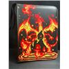 Image 2 : 1 Leather Pokemon Premium Card Binder; Charizard/Squirtle Design - Holds 400 Cards - New