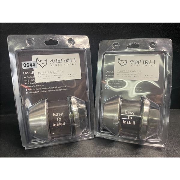 2 Deadbolt Lock Sets - Brand New
