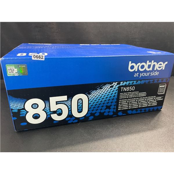 1 Brother Genuine TN850 Toner Printer Cartridge - Brand New Sealed!