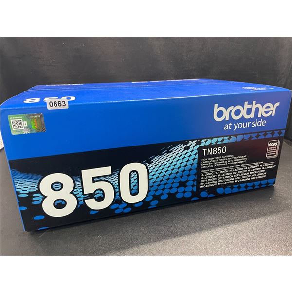 1 Brother Genuine TN850 Toner Printer Cartridge - Brand New Sealed!