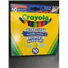 Image 2 : 2 Packs of Crayola Ultra-Clean Washable Bold Markers (10 Per Pack) - New