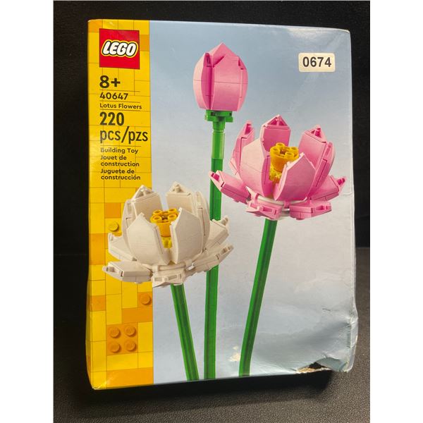 1 LEGO Lotus Flowers Building Toy Set - 220 PCS - New