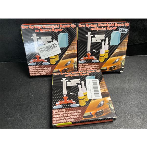 3 DIY Windshield Glass Repair Kits - New
