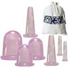 Image 1 : 1 7PC Silicone Cupping Therapy Set for Face/Body - New
