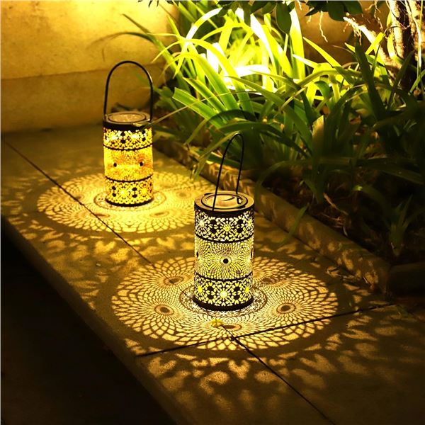2-Pack Box of Freekite Solar Lanterns for Lawn/Garden - Brand New