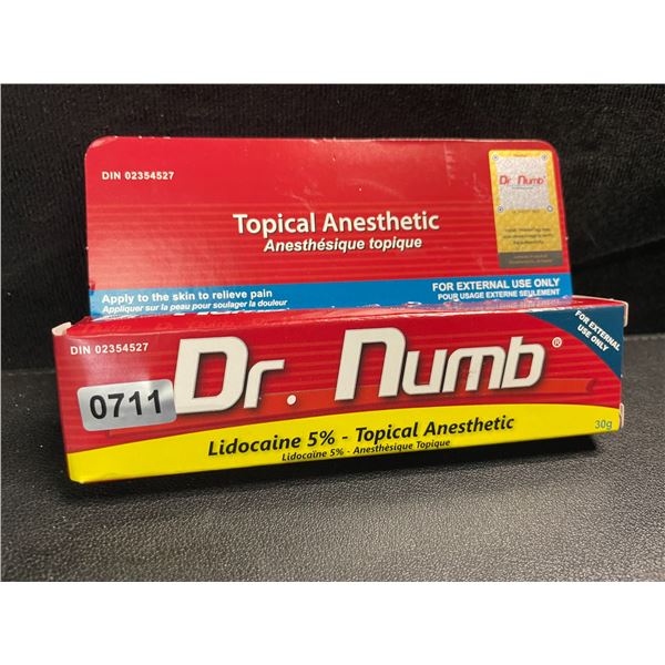 1 Dr.Numb Topical Anesthetic Numbing Cream for Pain with 5% Lidocaine - 30g - New (Exp: AU/2027)