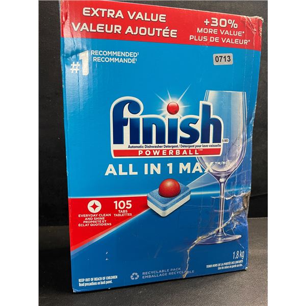 Finish Powerball All-In-1 Max Dishwashing Tablets - 1.8KG/105 Tabs - New